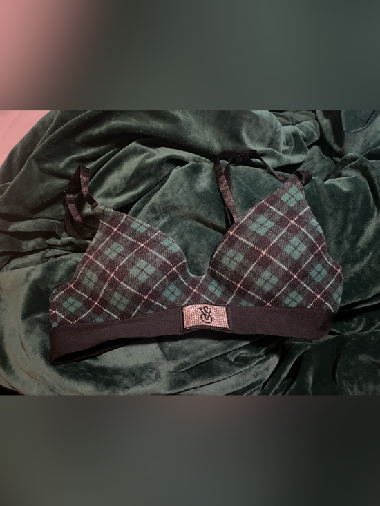 Victoria's Secret Other - Victoria's Secret Green Plaid Wireless Bralette